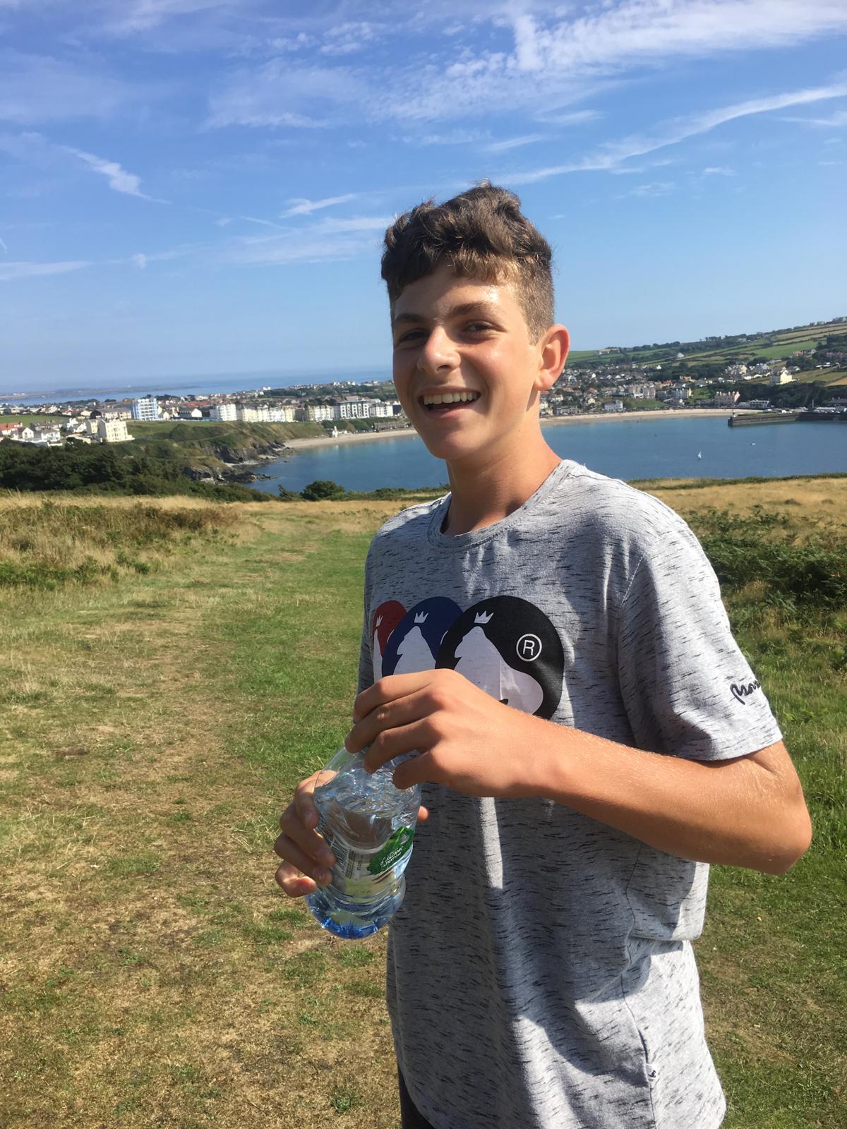 Chris on Bradda Head